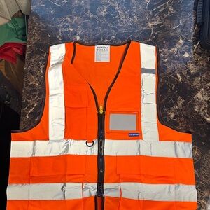 Hi-Vis Orange Safety Vest